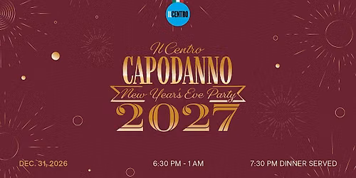 Il Centro's New Years Eve Party 2027