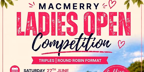 \ud83c\udf38\ud83e\uddff MACMERRY LADIES OPEN TRIPLES \ud83e\uddff\ud83c\udf38