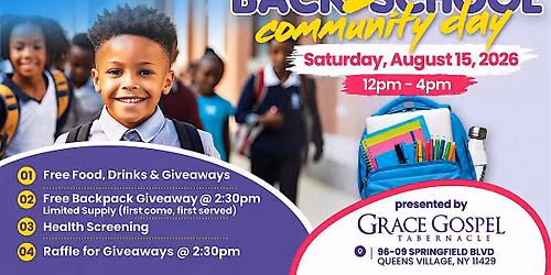 Back 2 School Community Day