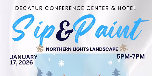 Northern Lights Landscape- Sip N Paint 