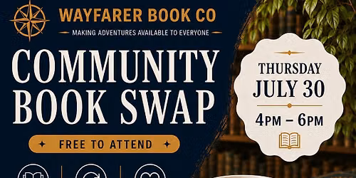 Community Book Swap - Wayfarer Book Co & Compass Coffee Washougal
