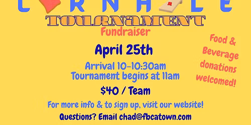 Cornhole Tournament Fundraiser