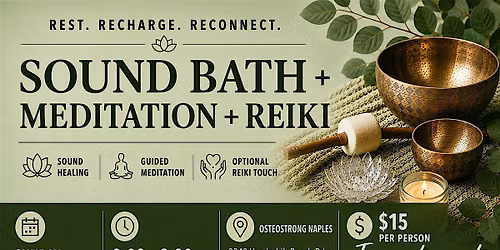 Sound Bath + Meditation with Reiki