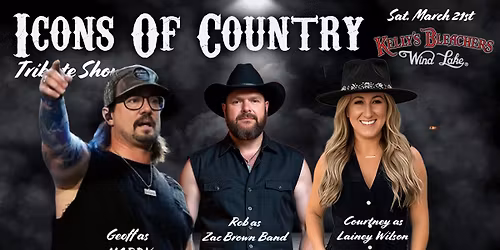 Tributes to HARDY - LAINEY WILSON and ZAC BROWN BAND LIVE at KELLYS BLEACHERS II - ICONS OF COUNTRY