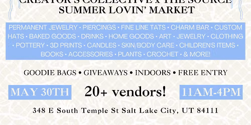 Creator's Collective x The Source Summer Lovin' Market
