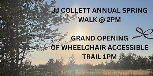 JJ COLLETT SPRING WALK & WHEELCHAIR GRAND OPENING CEREMONY2026