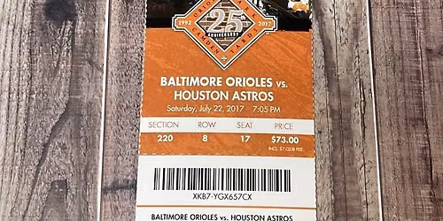Baltimore Orioles at Houston Astros at Daikin Park