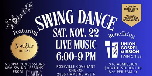 Union Gospel Mission Thanksgiving Benefit Swing Dance