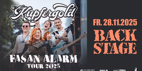 KUPFERGOLD | FASAN ALARM TOUR 2025 | BACKSTAGE M\u00dcNCHEN 2025