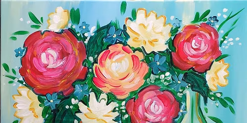 \ud83c\udfa8\ud83d\udd6f\ufe0f Paint and Sip: Mason Jar Bouquet \ud83c\udf38\ud83e\uded9