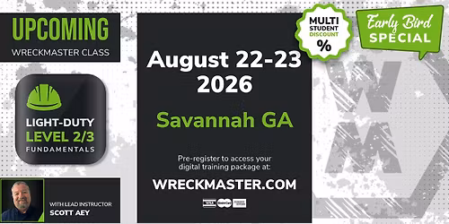 Savannah GA level 2\/3 August 22-23, 2026
