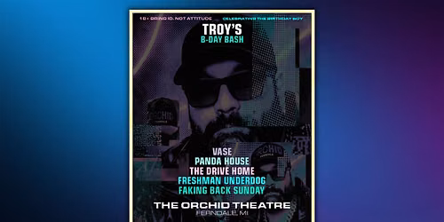 VASE, Panda House, The Drive Home, Freshman Underdog, Faking Back Sunday