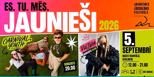 Jaunatnes līdzdalības festivāls "Es. Tu. Mēs. Jaunieši 2026"