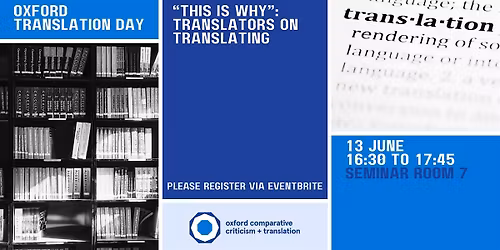 "This is Why": Translators on Translating