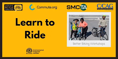 Adults and Teens (14+) Learn to Ride Class (Commute.org + TA + C\/CAG)