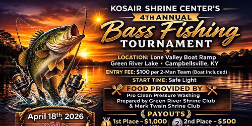 4th Annual Kosair Bass Fishing Tournament