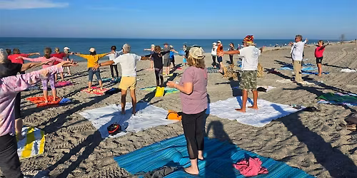 Beach Yoga at 8:30 AM on Manasota Beach