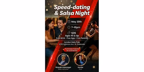 Speed-dating & Salsa Night (Ages 45 & up)