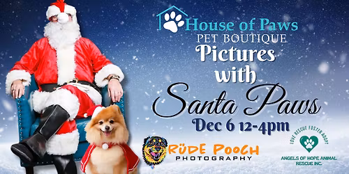 Pictures with Santa Paws