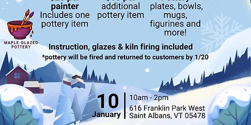 January Paint-Your-Own Pottery Pop-Up!