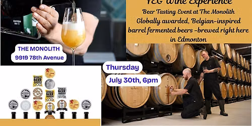 YEG Wine Experience - The Wine Lovers' Beer Tasting at The Monolith