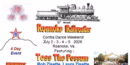 Roanoke Railroader Contra Dance Weekend 2026