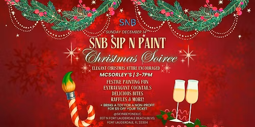 12\/14 -  SnB Sip n Paint: Christmas Soiree Edition