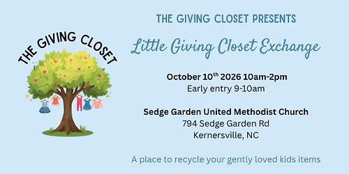 Little Giving Closet Exchange- Fall 2026