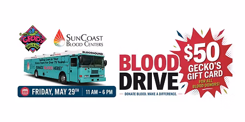 Blood Drive - Gecko\u2019s Grill & Pub \u2013 Fruitville