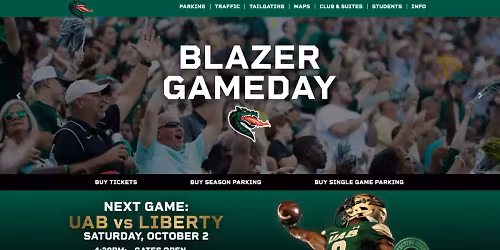 Parking South Florida Bulls at UAB Blazers Football
