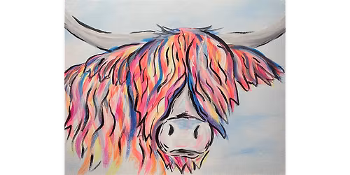 Eclectic Highland Cow - Paint and Sip in Norfolk | Classpop!\u2122