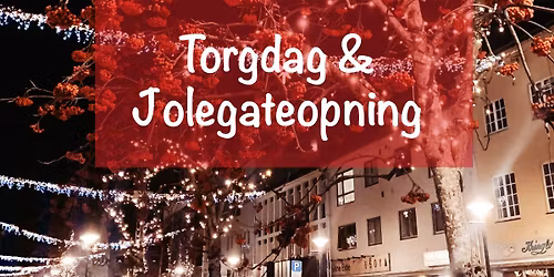 Torgdag og jolegateopning