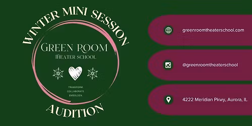 Green Room Theater School Winter Valentine Cabaret Audition!
