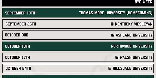 Northern Michigan Wildcats vs. Tiffin Dragons