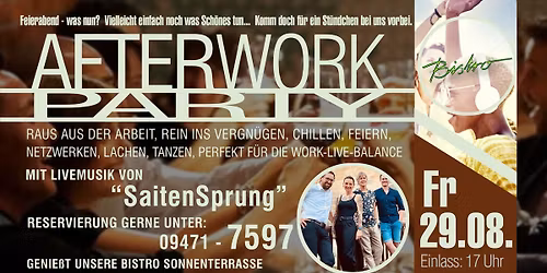 AFTER WORK PARTY mit SaitenSprung