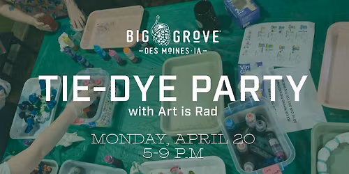 Tie-Dye Party with Art is Rad