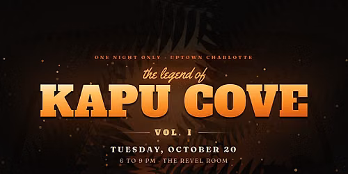 Kapu Cove: A Tiki Pop-Up | Vol. I