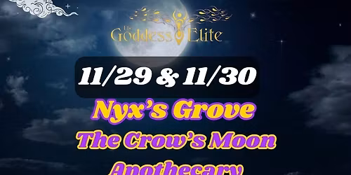 Moonbeam Market featuring Nyx's Grove & The Crow's Moon Apothecary