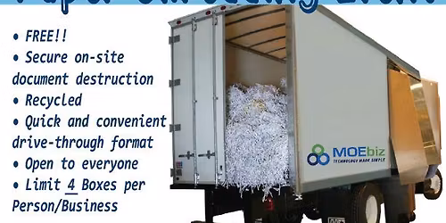 Free Paper Shredding Event - Love the Boot Week