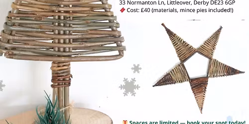 Christmas willow decoration workshop