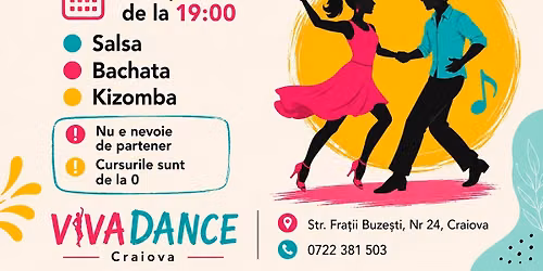 Grupa nou\u0103 dansuri latino | De la 0 \ud83d\uddd3\ufe0f 14 Septembrie \u23f019:00-20:00 | VivaDance Craiova