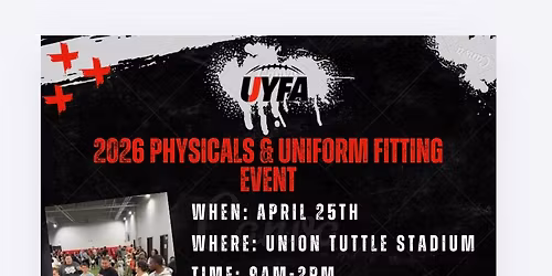UYFA 2026 Uniform Fitting & Physical Event