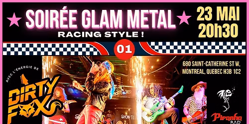 Soir\u00e9e Glam Metal - Racing style !