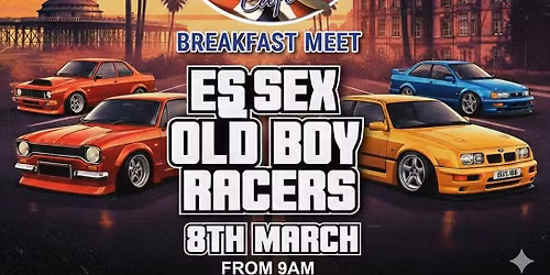 Essex Old Boy Racers breakfast meet at Bombers Cafe