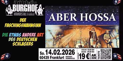 Der Faschingswahnsinn mit ABER HOSSA