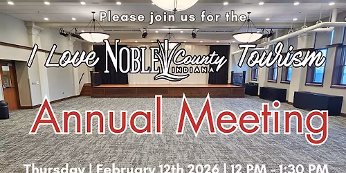 I Love Noble Co Tourism Annual Meeting 