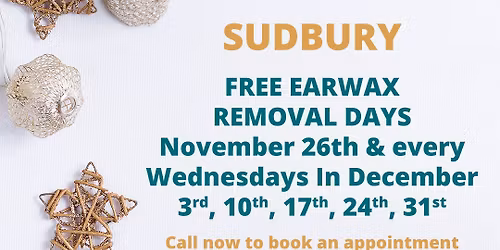 Free Earwax (cerumen) Removal Day!