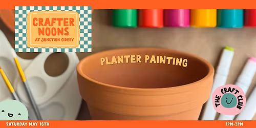 the Craft Club Crafternoons - Planter Painting