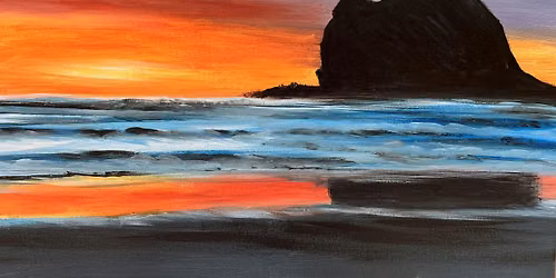 Paint n Chill Sat 3pm with Welcome Drink +10% off food - Sunset at Piha
