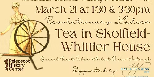 Colonial Tea in Skolfield-Whittier House